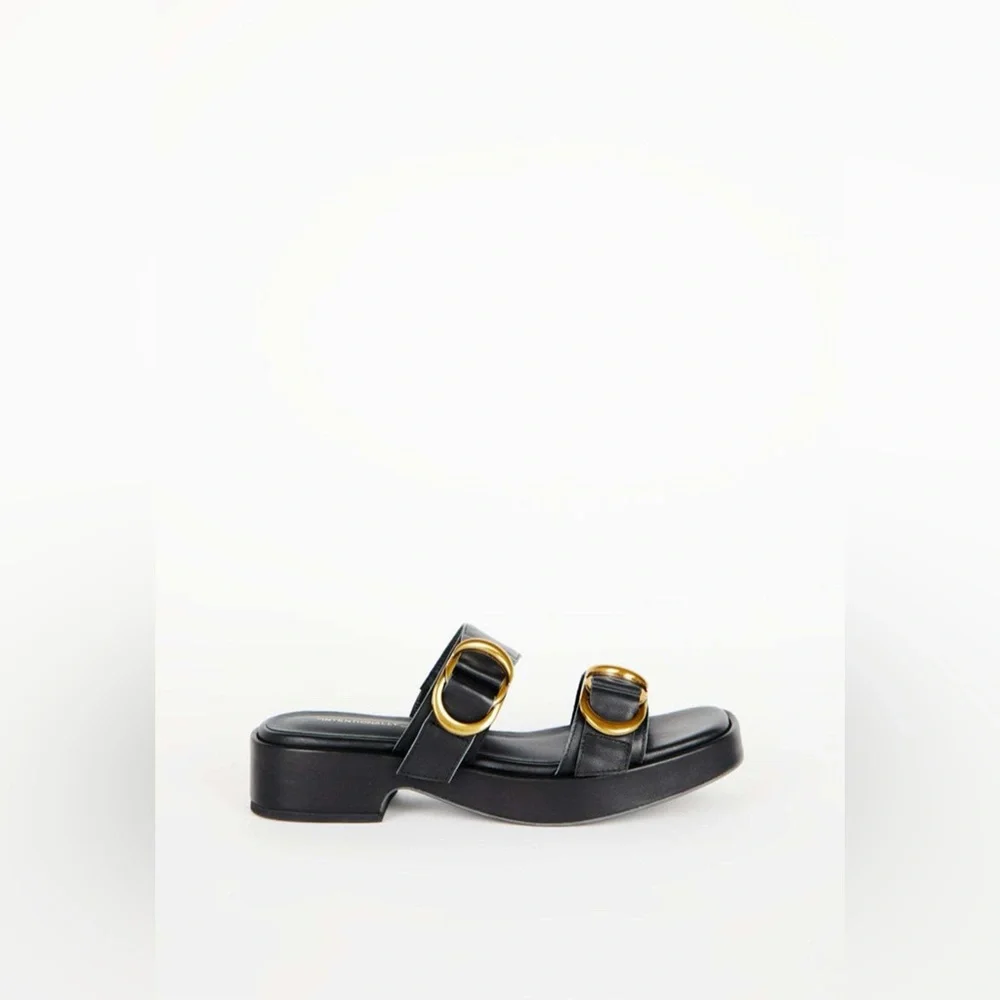 Intentionally Blank Orion Leather Slide Sandal - Picture 6 of 10